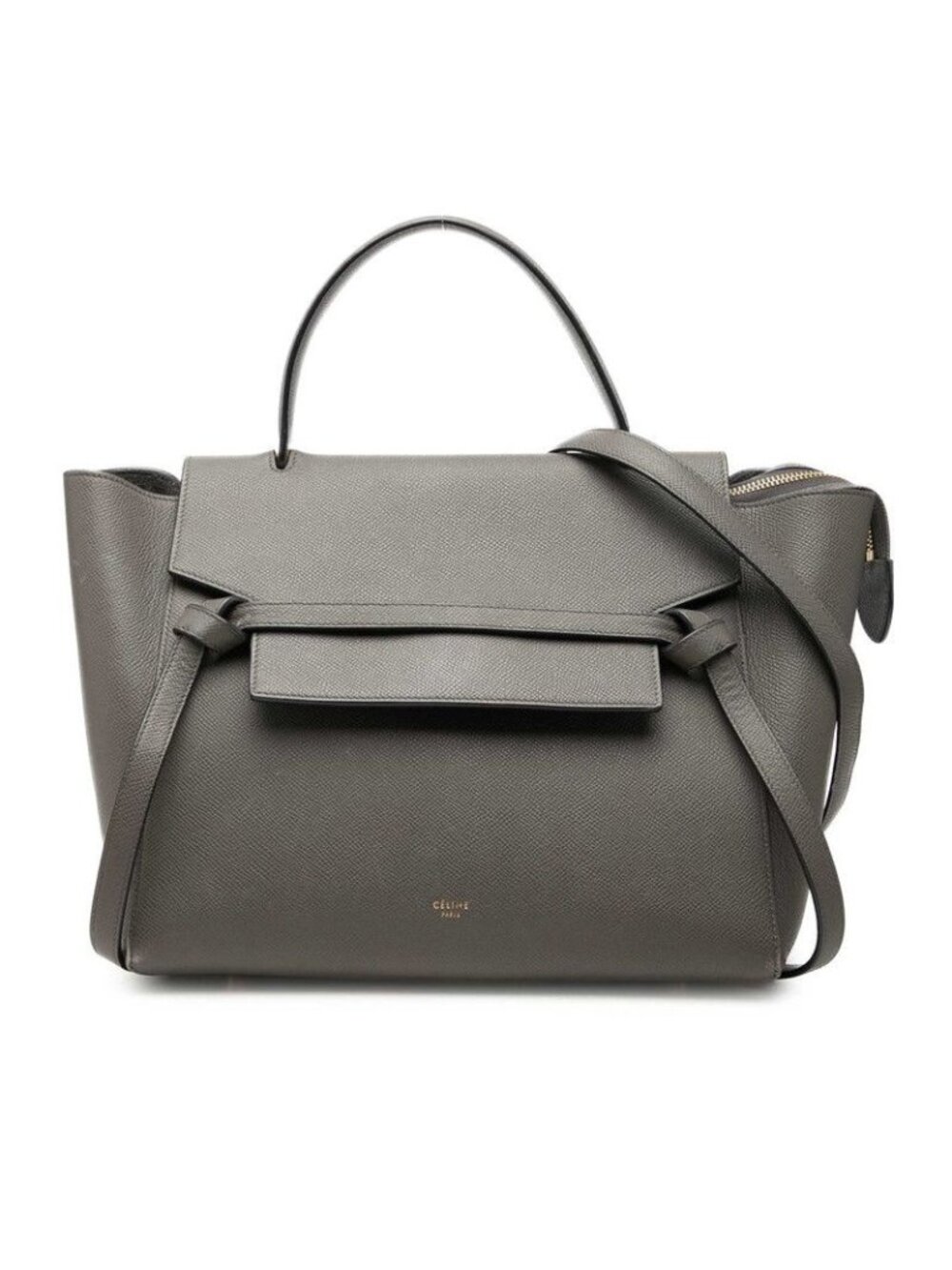 Celine Belt Bag Mini 2-Way Gray Leather